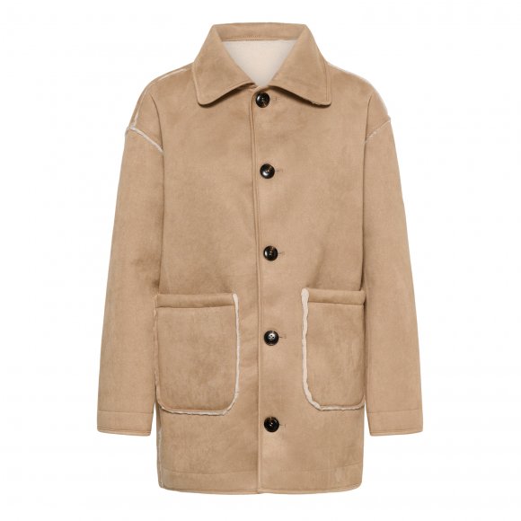Kaffe - Linn reversible teddy jacket fra Kaffe Kaffe - Linn reversible teddy jacket fra Kaffe