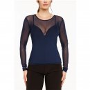 liberte - Mesh ls dot bluse fra Liberté
