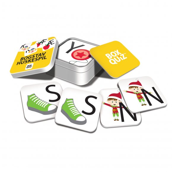 Multi brand - Box Quiz Børne Huskespil med bogstaver. hml57303