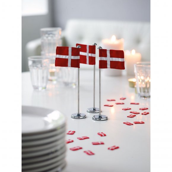 Multi brand - Herstal Dannebrog flag 18cm 3stk