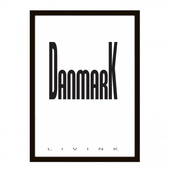 Multi brand - Danmark 50x70cm plakat  Livink
